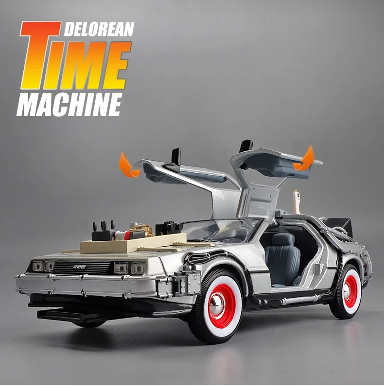 WELLY 1:24 Back To The Future Time Machine Diecast Alloy