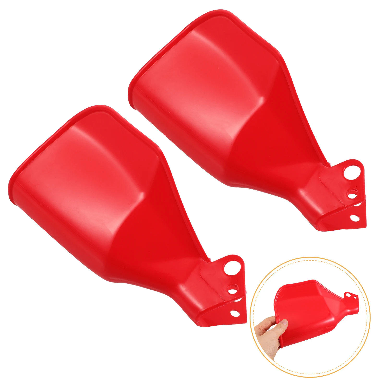 

2pcs Motorcycle Windshield Blue Handlebar Cover Handguard Protector Durable Plastic Windproof Universal Fit Outdoor Riding Wind