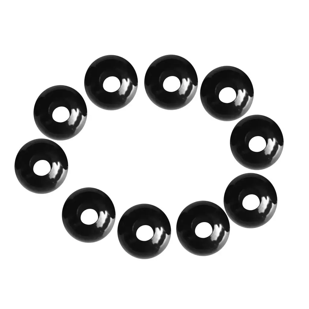 Black Plastic Shock Cord Stopper Lock End Elastic Toggle Buckle Bungee Rope Clamp for Sports Gear Paracord Shoelace