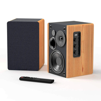 Bestisan SR01 Hifi Fever 80W Deep Bass Active Subwoofer TV PC Home Stereo Bluetooth Speakers Wooden Bookshelf Sound Bar Rca Aux