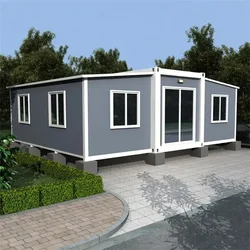 40 ft 20ft Folding Expandable Container House 3 Bedroom Prefabrication Folding Tiny House Modular Home Expandable Container Home