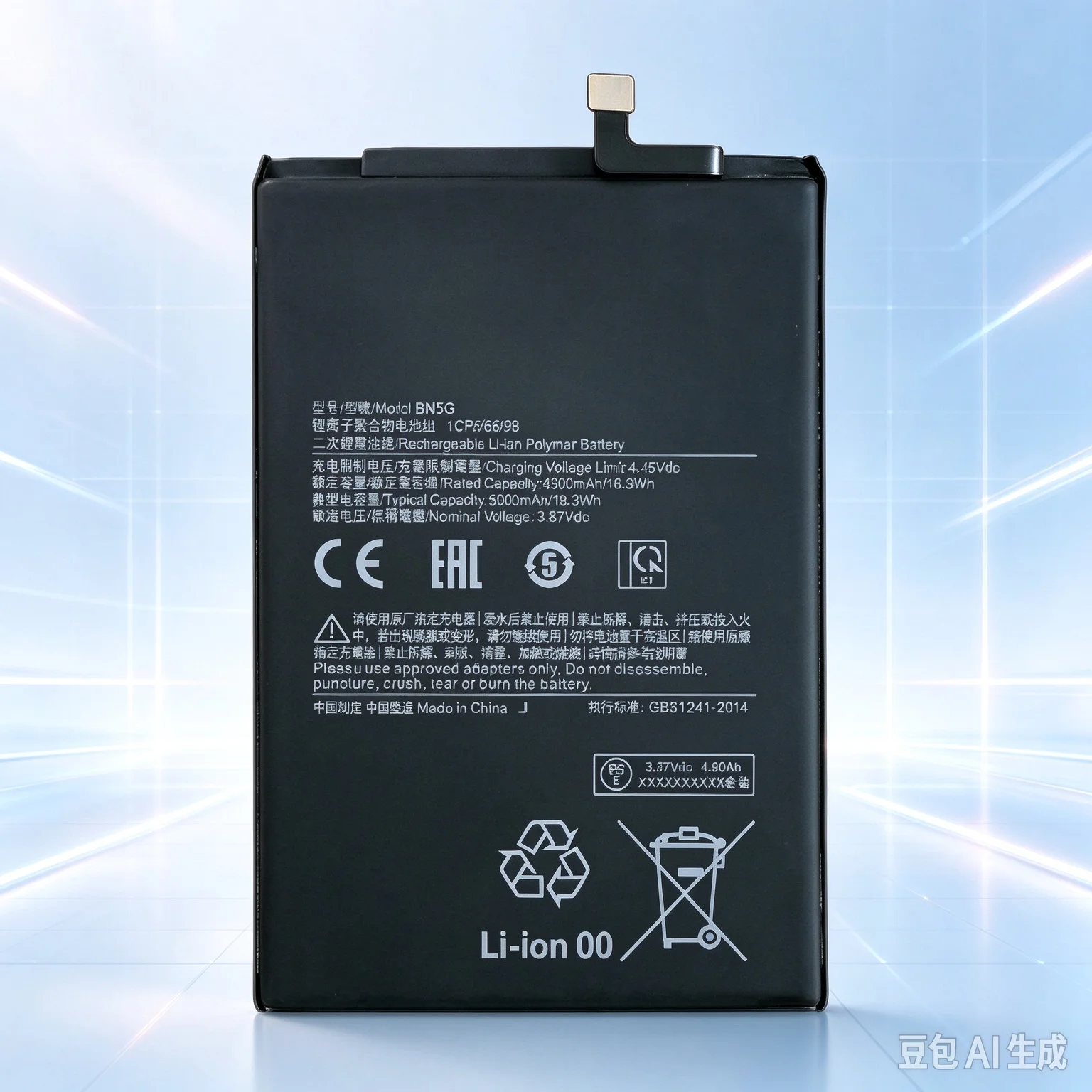 For Redmi 10C BN5G 4900mAh Large Capacity Battery