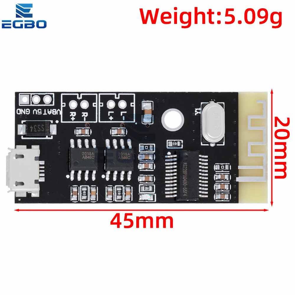 New M38 Wireless Decoder Board Bluetooth 5.0 Audio Module MICRO USB Type-C 5W+5W Amplifier MP3 Verlustfreie Stereo 5V