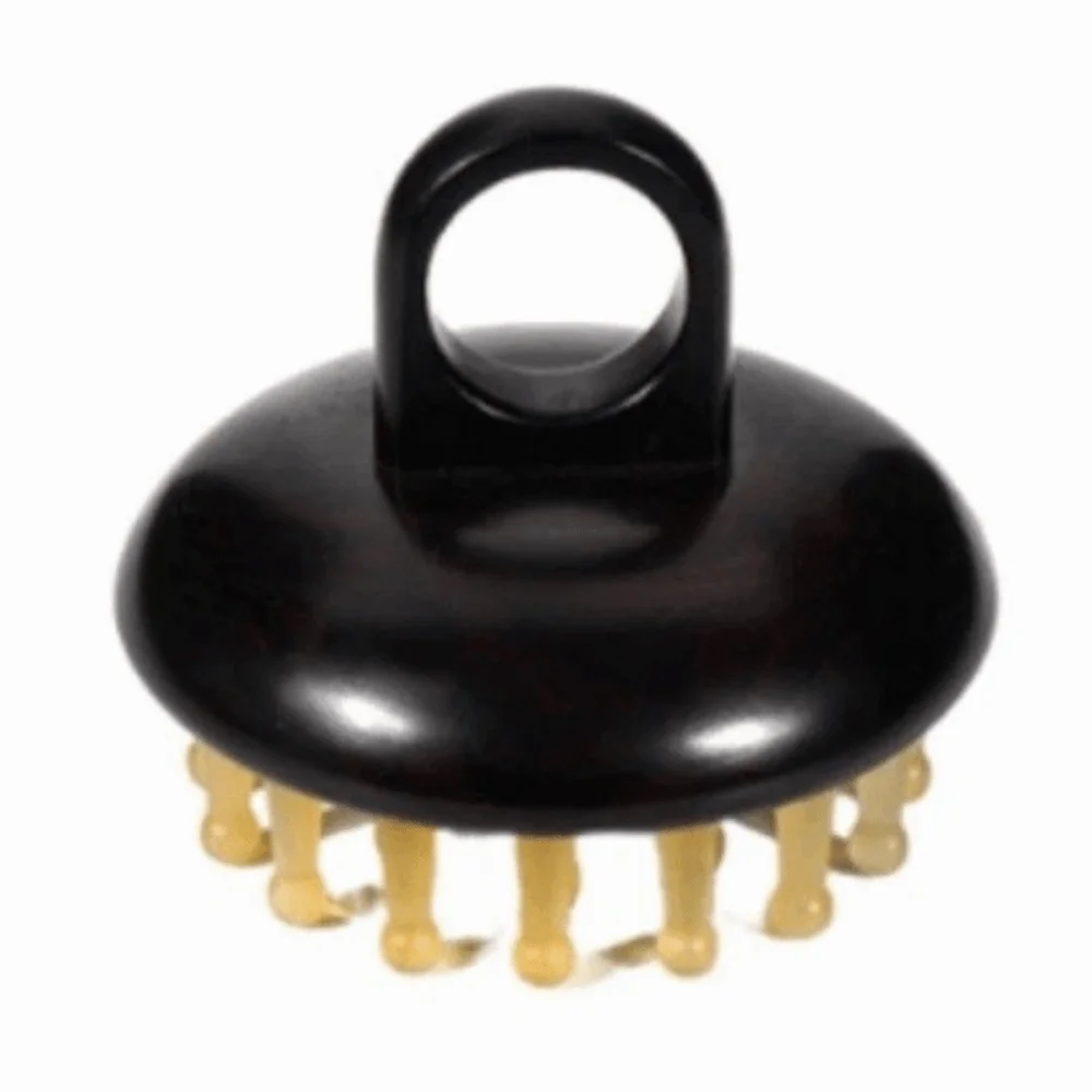 

Sheep Horn Scalp Massager Sandalwood Handle Acupuncture Meridian Massager Wood Grain Anti-Static Gua Sha Massager Brush Wet Hair