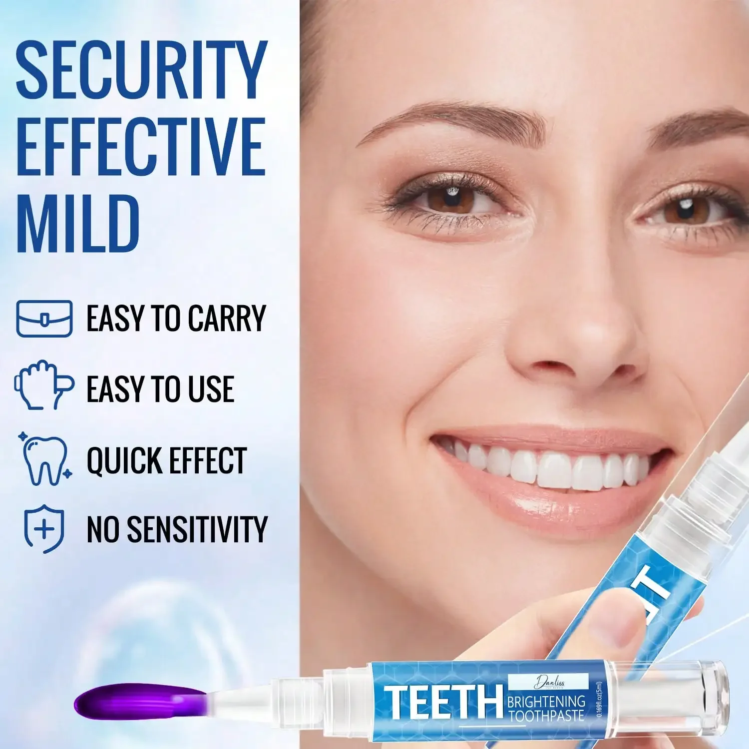 치아 미백 펜 - 잇몸을 보호하고 치아를 효과적으로 미백하며, 먼지를 제거하고 치아의 미백을 유지하며, 아름다운 미소를 선사합니다.