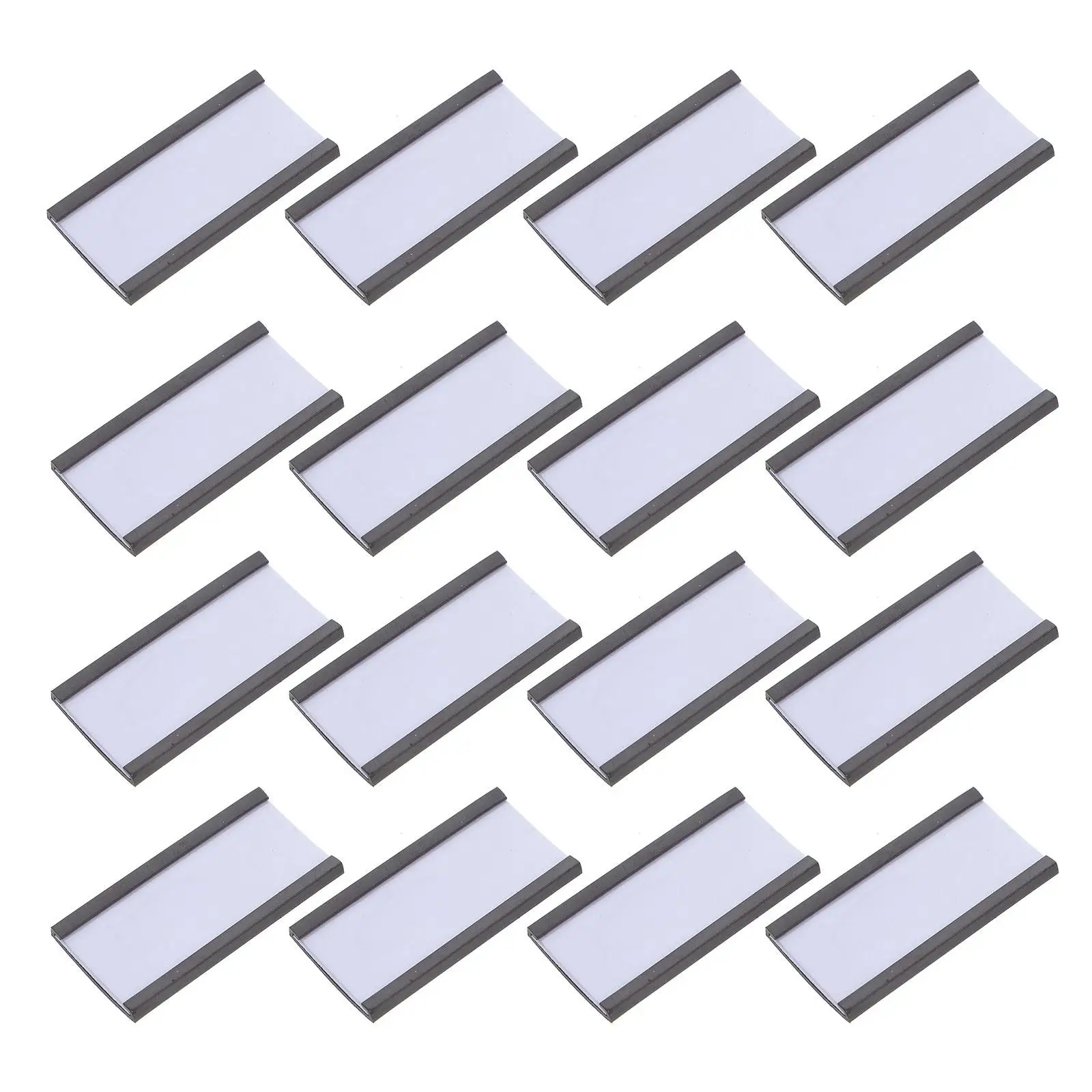 

50 Pcs Tag Clip 50x25mm Magnetic Label Holders Price Tags Warehouse Shelf Signs Sturdy Magnetic Label Holder Clamps