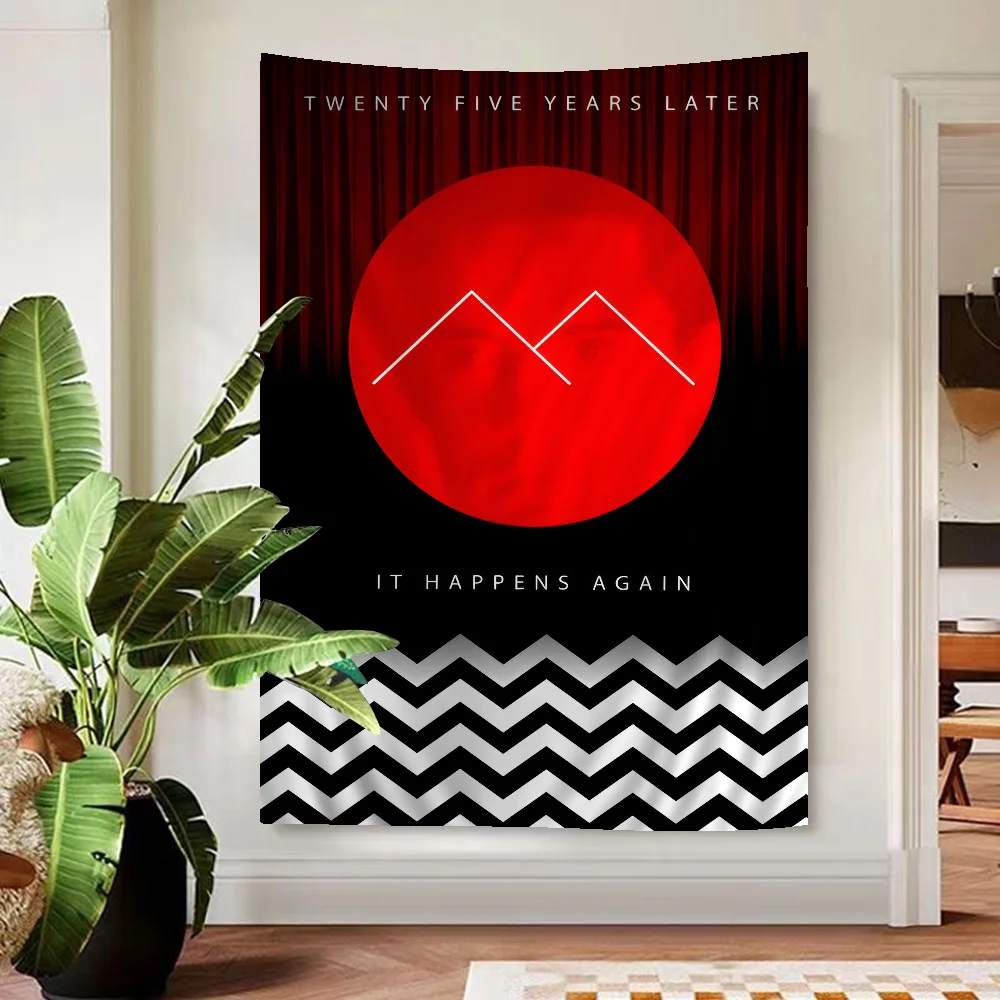 TWIN PEAKS Chart Tapestry Bohemian Wall Tapestries Mandala Wall Art Decor