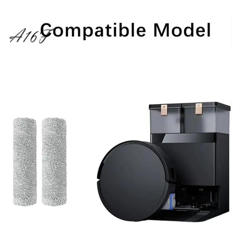 

A16F-2 Pcs Roller Rag For Ecovacs X8 Pro Omni Sweeper Accessories Essential Vacuum Accessories Cleaner Parts Replacement
