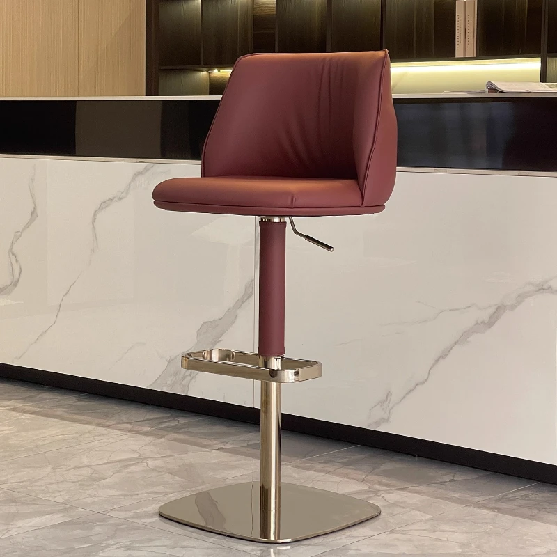 

Lightweight Bar Chair Vintage Living Room Nordic Bar Chair Gastronomy Decor Design Taburetes Para Barra Kitchen Furniture