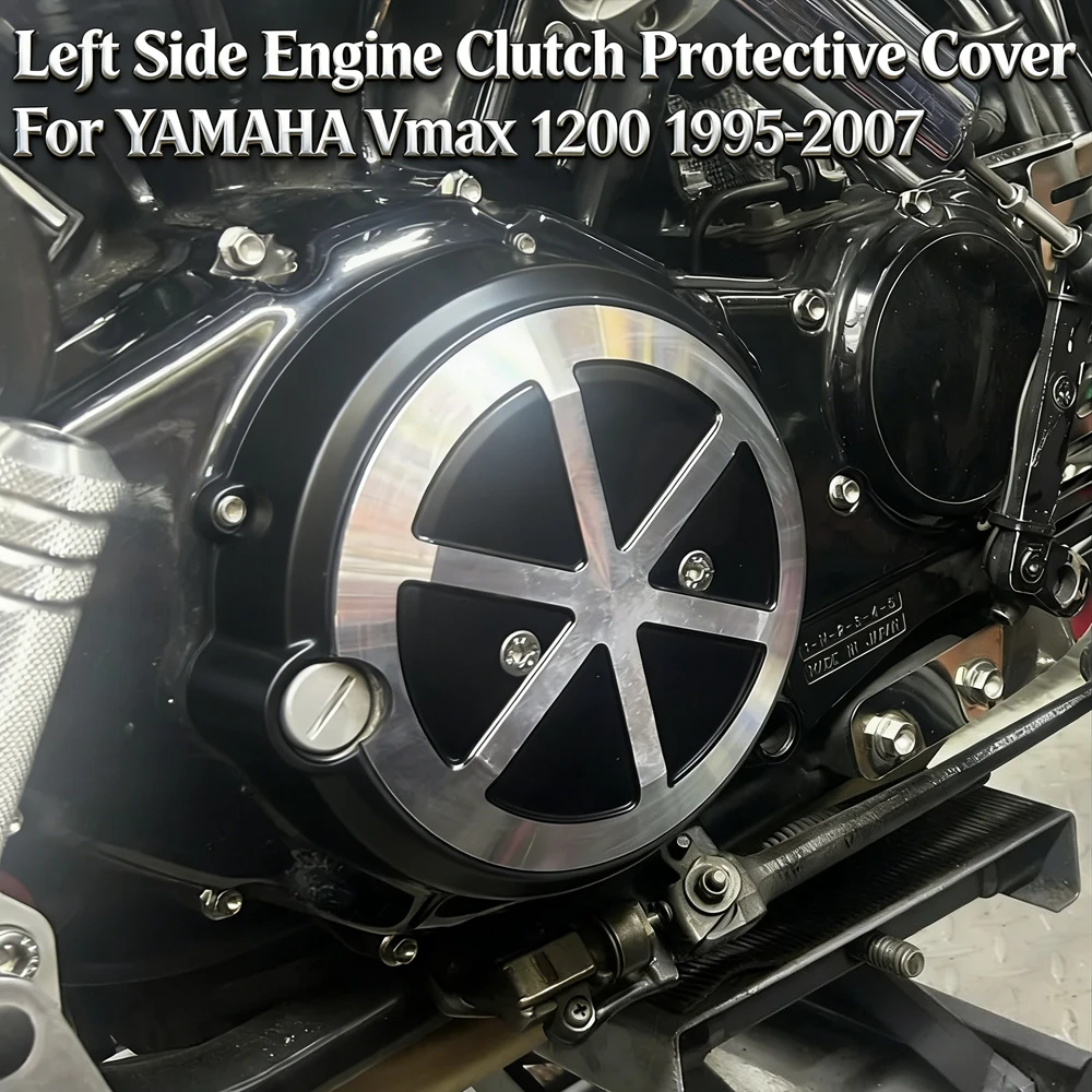 

For Yamaha Vmax 1200 Vmax1200 1995-2007 Motorcycle Left Engine Clutch Cover Protective Decorative Cover