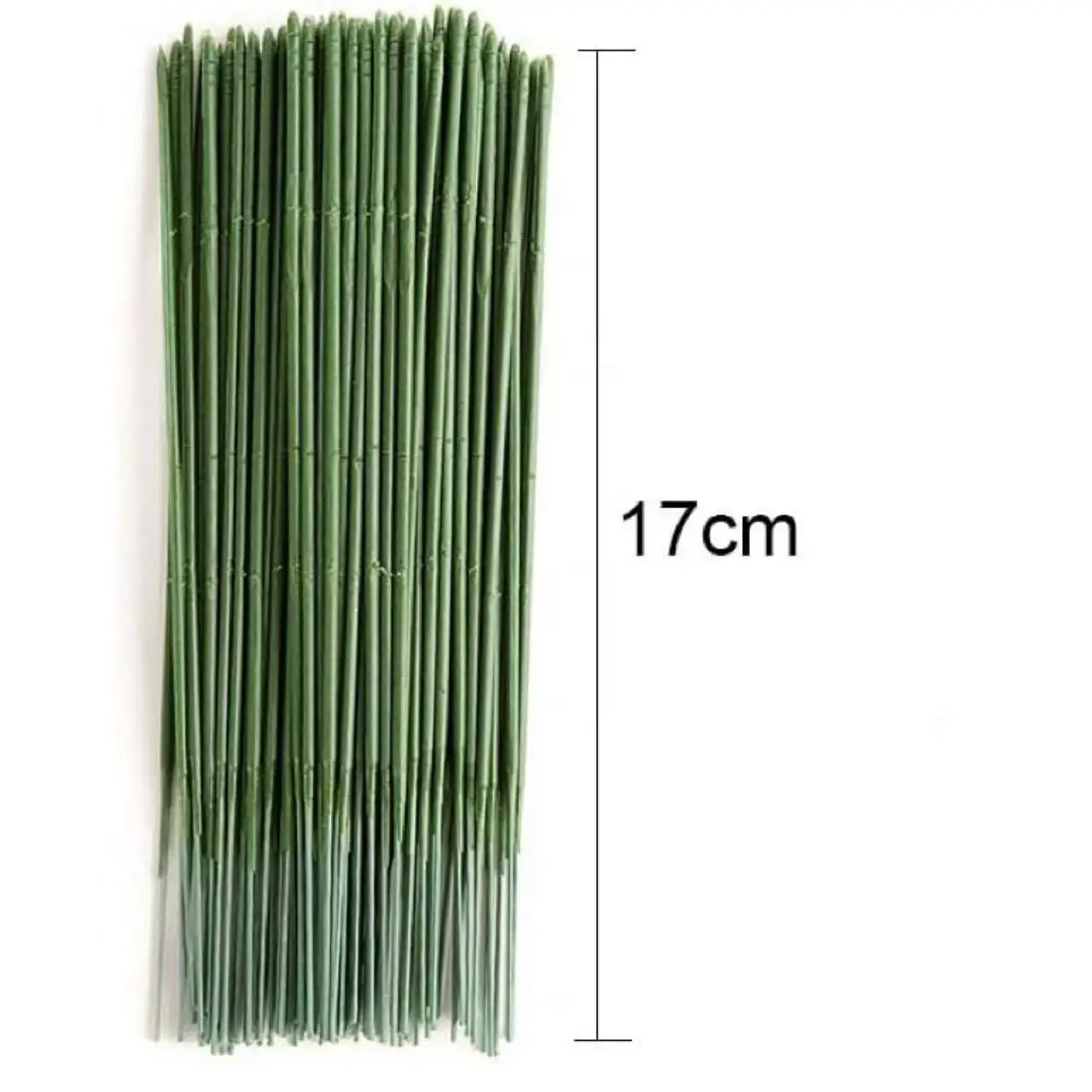 Grüne Blumenstiele aus Eisendraht für Weihnachten, Hochzeit, Feier, Brautsträuße, Heimdekoration, Vasen, Tischdekoration, DIY-Zubehör, Material, Dekor – Detail 8