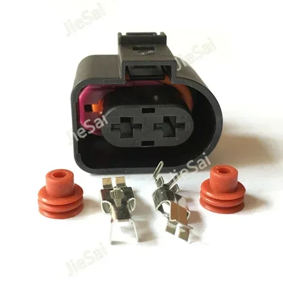 2 Pin Automotive Sealed Fuel Injection Connector Waterproof Female 1JO 973 752 / 1J0973752 For VW Toyota Honda Hyundai Elantra