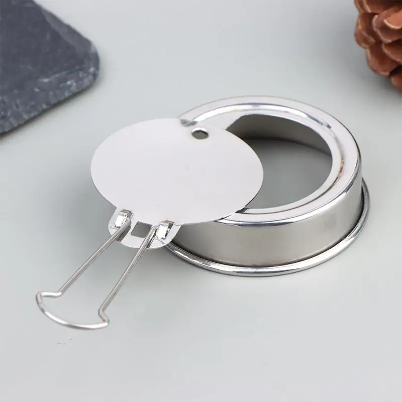 Stainless Steel Mini Alcohol Furnace Ignition Cover With Handle Anti Scalding Windproof Barrier Fuel Fire Extinguishing Cover