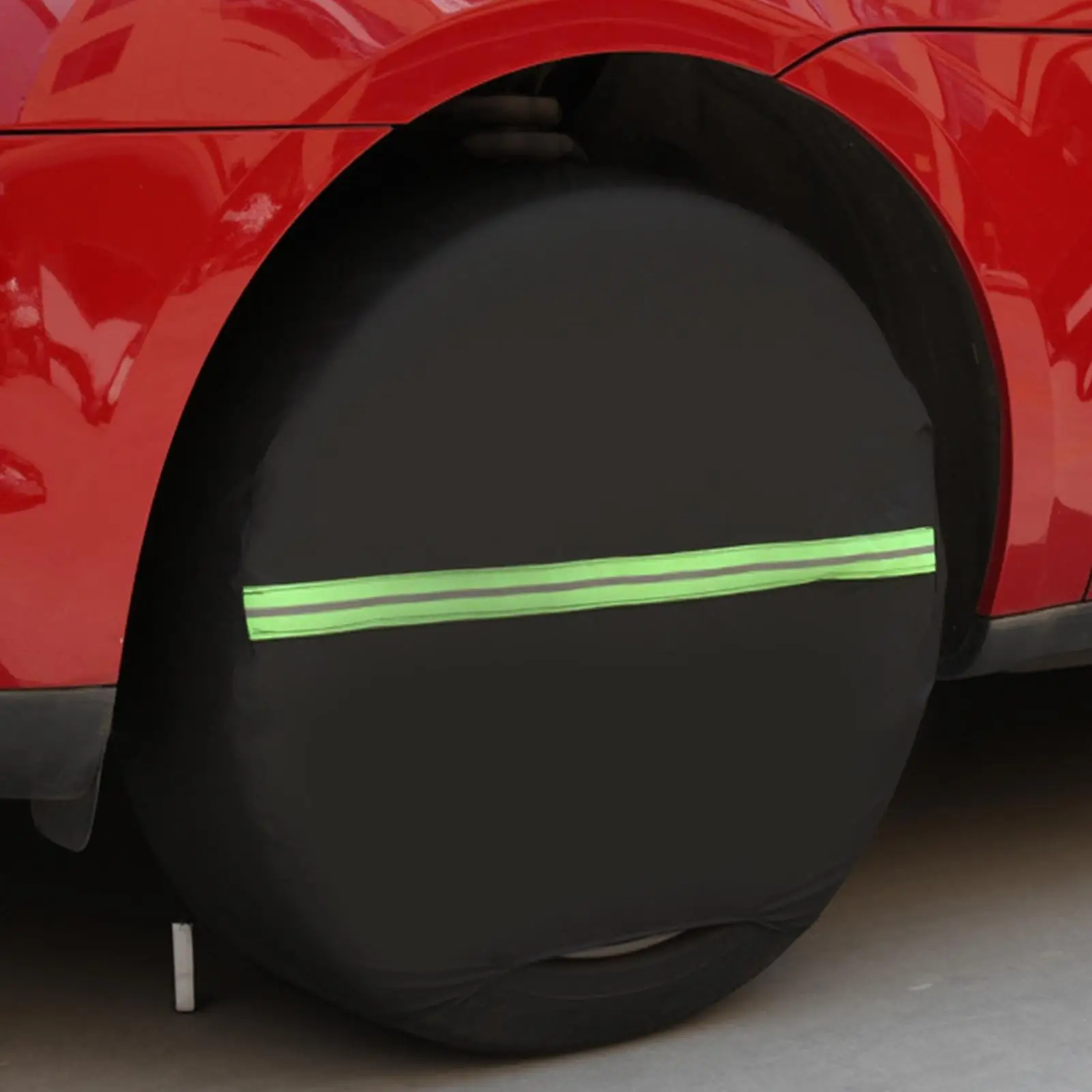 Per copertura riflettente per pneumatici per auto 4 pezzi Copertura protettiva per pneumatici Borsa riflettente per protezione da sole, pioggia e neve per autoveicoli