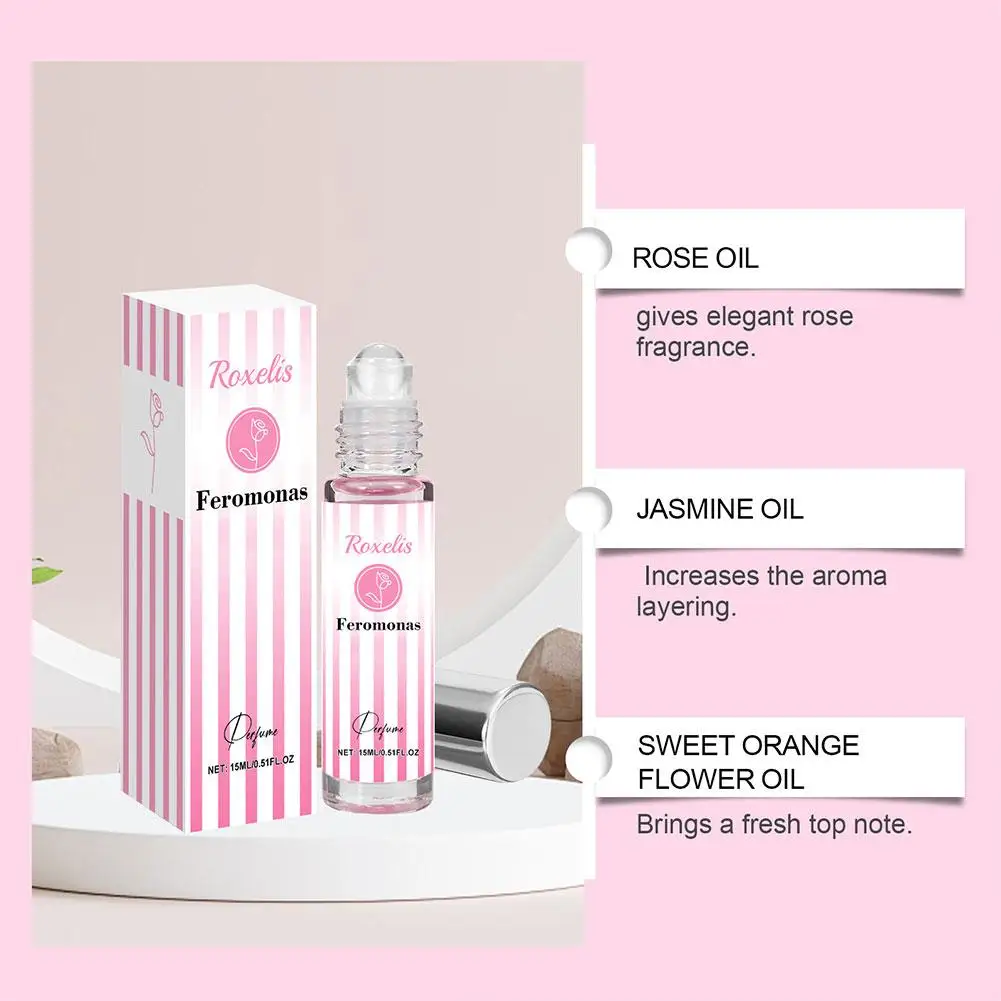 عطر فرمون الزيوت العطرية للنساء - زيت رول أون بحجم مناسب للسفر 15 مل، يدوم طويلاً، يجذب الرجال، عطر محمول #4