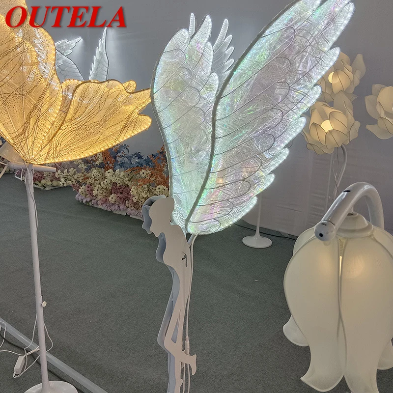 OUTELA Modern Little Angel Wedding Lantern Area Props Street Lamp LED Stage lighting Festival Atmosphere Background Decoration