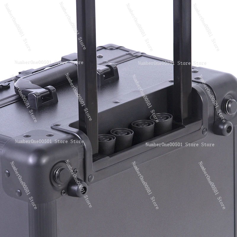 Professional Makeup Case with LED Lights Bluetooth Speaker Hidden Stand Mobile Beauty Toolbox for Makeup Artist Bridal Stylist
