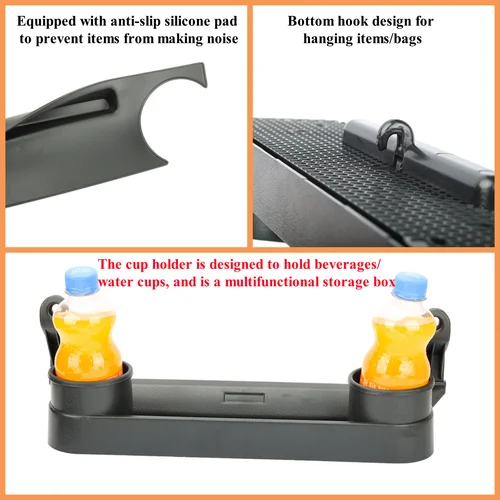 Imagen 2 del producto Caja de almacenamiento de expansión para manija de copiloto de coche, organizador de manija de puerta, bandeja, portavasos para Suzuki Jimny JB64 JB74 2019-2025, accesorios
