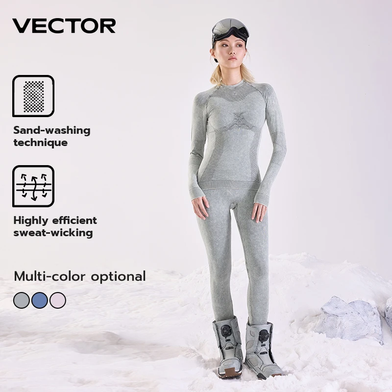 

VECTOR Women Ultra Soft Winter Quick Dry Base Layering Set Microfiber Fleece Thermal Underwear Long Johns Set Clothes Pants