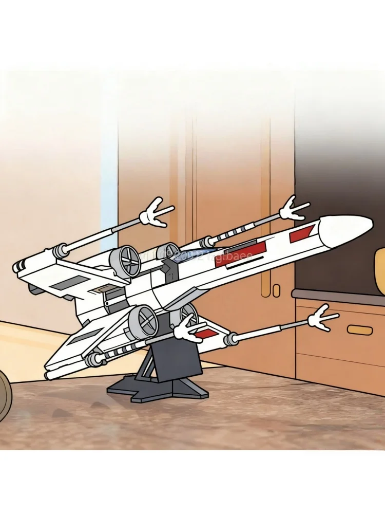 

MOC Building Blocks UCS X Fighter Building Blocks Technology Spaceship Toy Boy Adult Christmas Birthday Gift