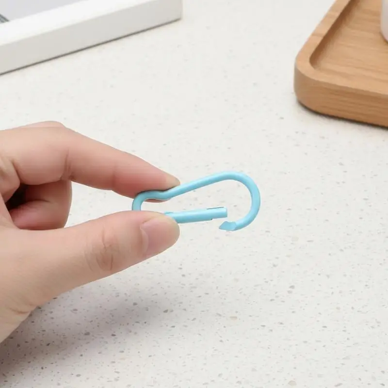 5Pcs High Strength Aluminium Alloy Carabiner Hooks Multicolor for Outdoor Camping Hiking Backpack Keychain