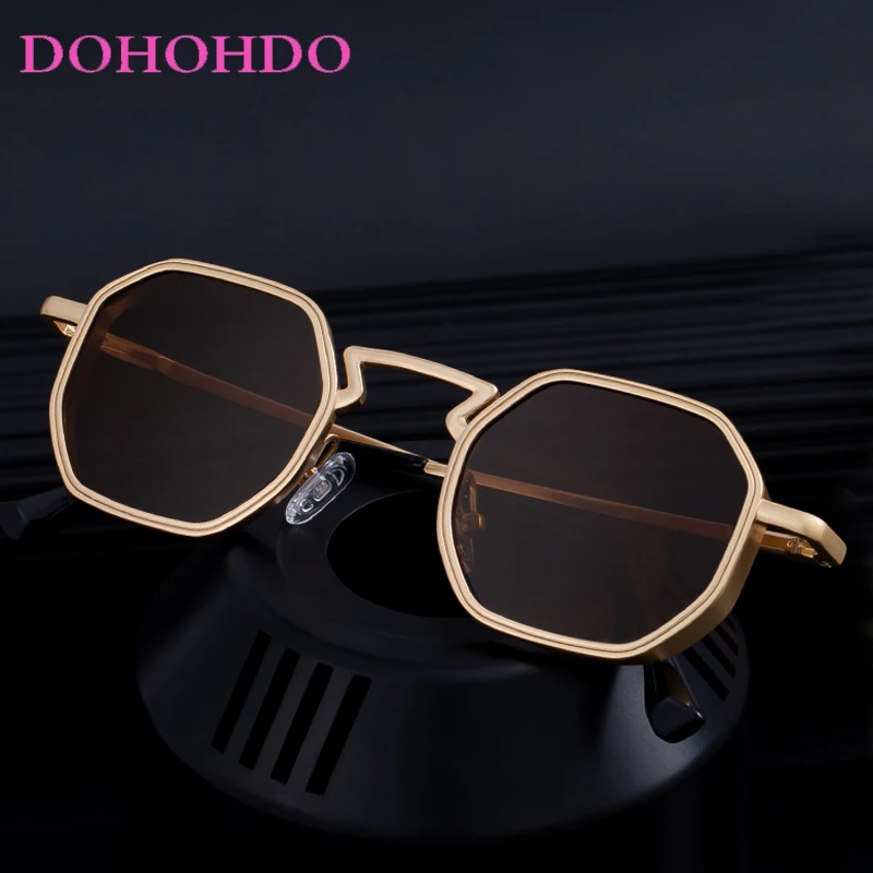 Fashion Metal Square Irregular Women Sunglasses Luxury Designer Small Frame Sunglass Men Outdoor Driving Eyewear Unisex UV400 - Image 4