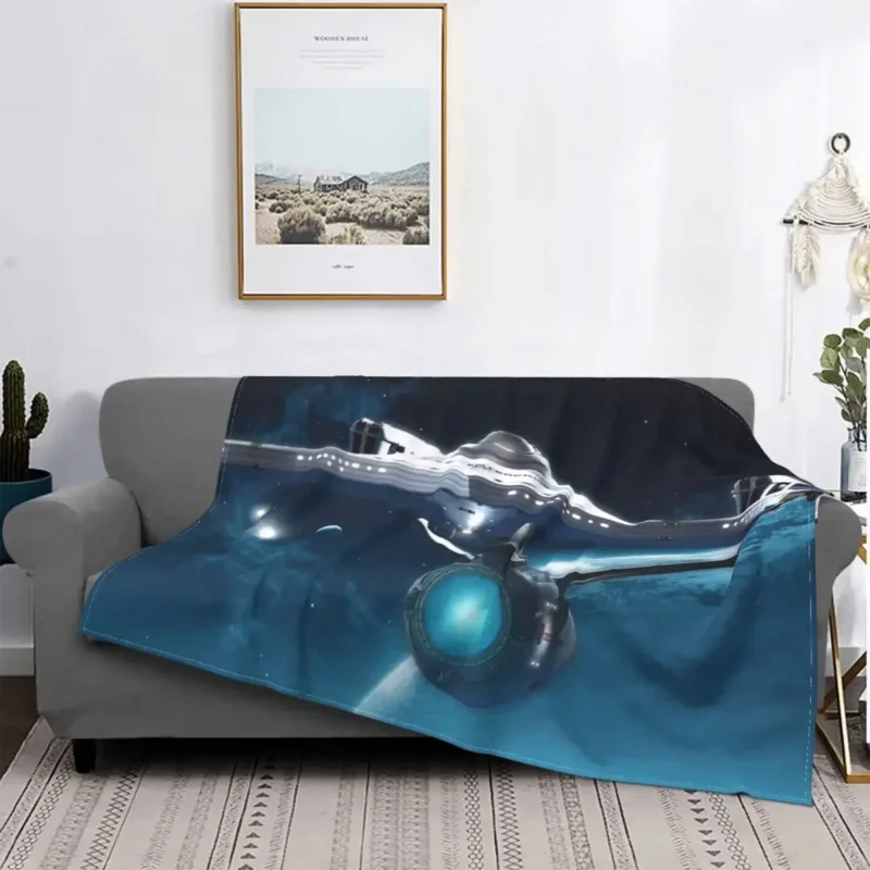 Star Trek Chris Pine Science Fiction Film Adventure Portable Warm Throw Blankets for Bedding Travel