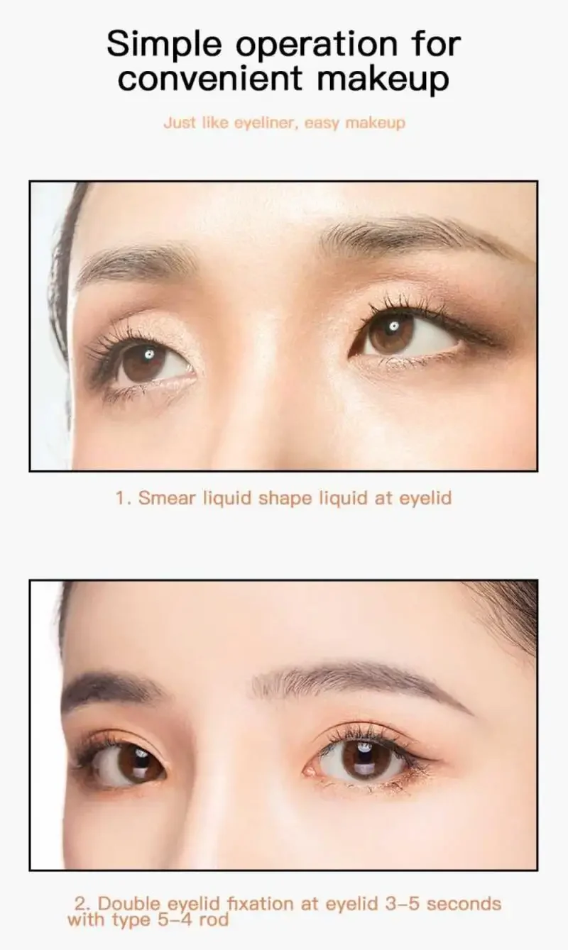 Heallor-Natural Double Eyelid Styling Cream, Big Eye, Cola Transparente, Super Stretch, Fold Lift, Eyes Shaping Tools, Make