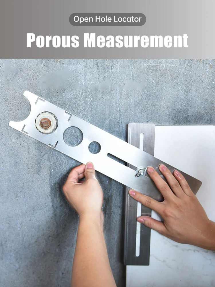 

360 Degree Adjustable Universal Tile Marble Glass Ceramic Floor Drilling Hole Tools Hole Opener Locator Position Ruler Puncher