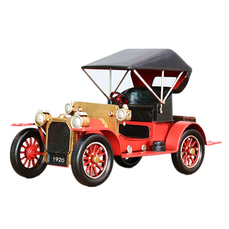 

American vintage car retro nostalgic classic car, decorative iron model creative ornament