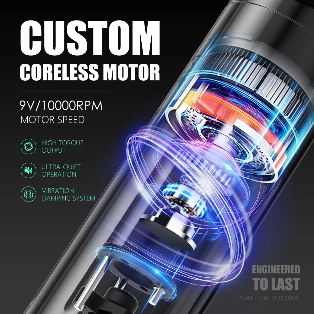 XNET Sage Pro Wireless Tattoo Machine Stroke 3.5mm Permanent Makeup Rotary Pen Custom Coreless Motor Tattoo Suppy