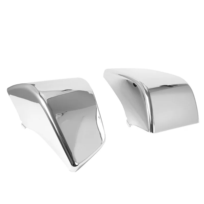 2PCS Motorcycle Chrome Left Right ABS Battery Side Fairing Cover Guard For Honda Shadow ACE VT750/VT400 1997-2003