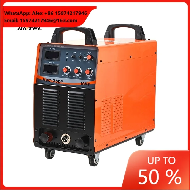 New Jintel NBC 350Y 350A IGBT Inverter DC MIG Welding Machine 380V Stainless Steel
