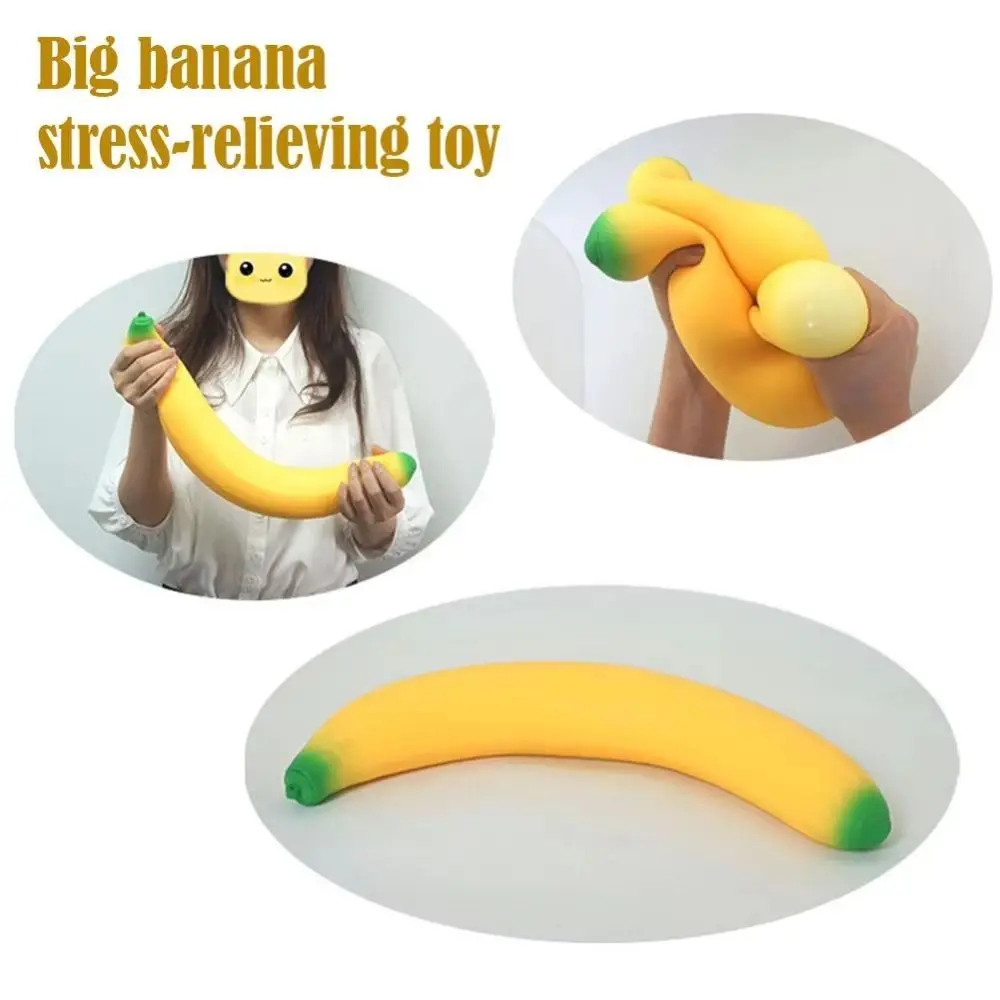 Release Hand Giant Banana Squeeze Sensory Relax Gift Simulated Banana Vent Elastic Stretch Slow Rebound Anxiety Relief
