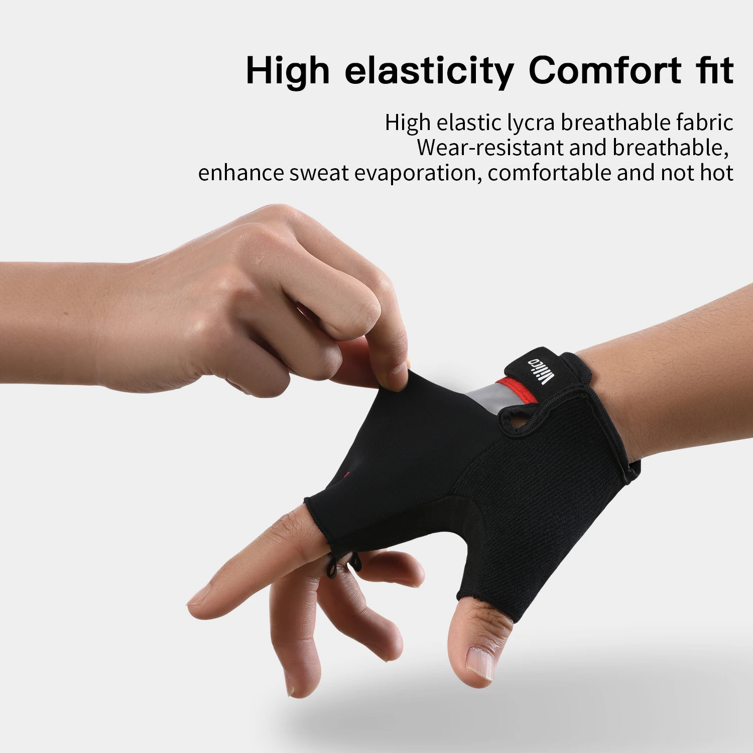 

Cycling Fitness Gloves Half Finger Microfiber Wear Resistant Shock Absorbing for Outdoor Sports Training Gym Riding Bicycle
