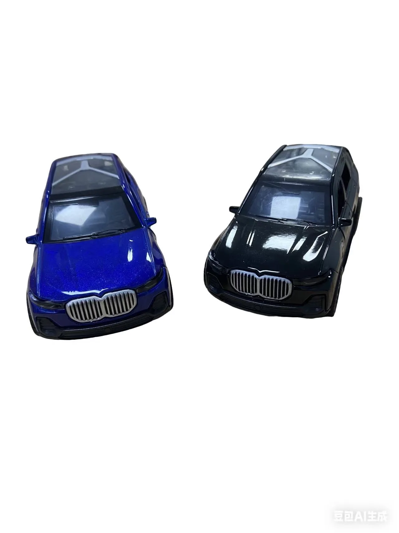 (Corrugated box) 1/36 scale, three-door Ronge Rider and BaoMan style toy car, powerful spring function, metal casting, toy