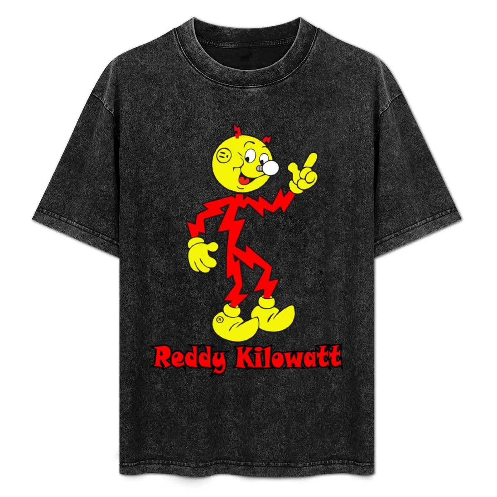 

Футболка Reddy Kilowatt, свободная повседневная футболка большого размера