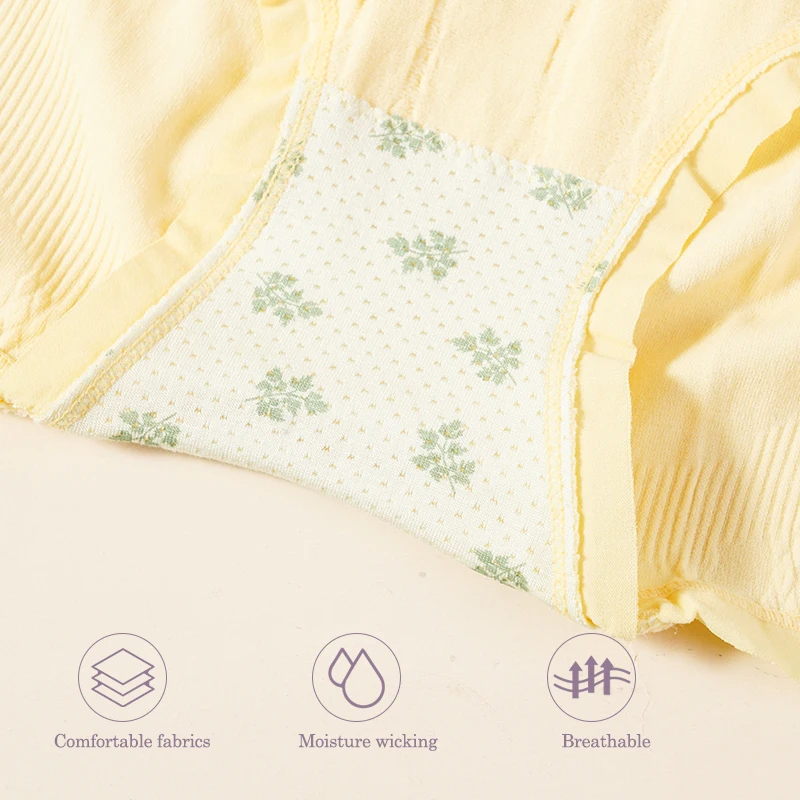 Zwangerschaps Kleding Vrouwen Hoge Taille Ruches Onderbroek Comfort Ademend Slipje Zwanger Gebreide Stevige Naadloze Slip
