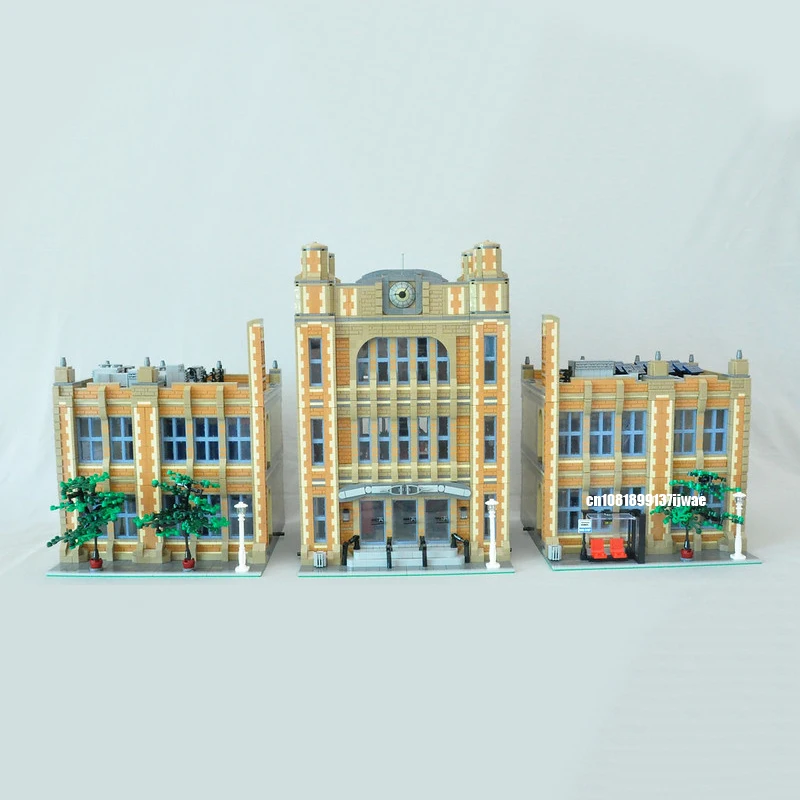 14412PCS City Hot Selling Street View MOC Modular School model DIY creative ideas Child Toy birthday Gift Building blocks bricks