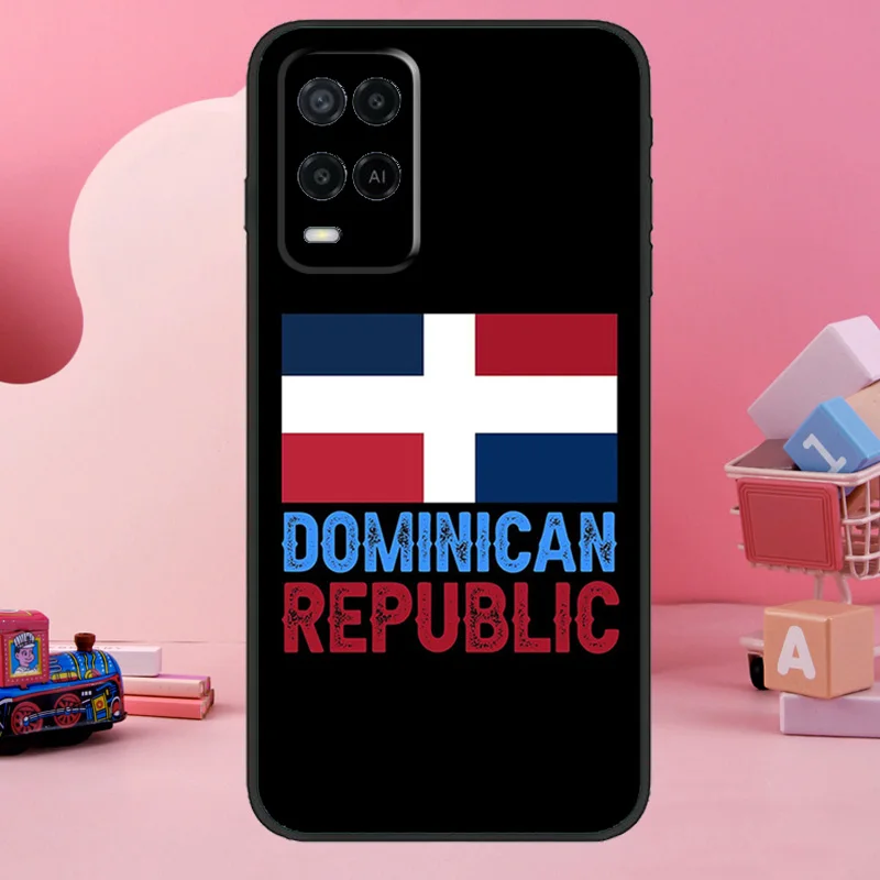 Flag of Dominican Republic Case For OPPO A57S A54S A96 A76 A16 A5 A9 A53 A15 A54 A74 A94 A78 A98 A17 A77 A52 A72 A93