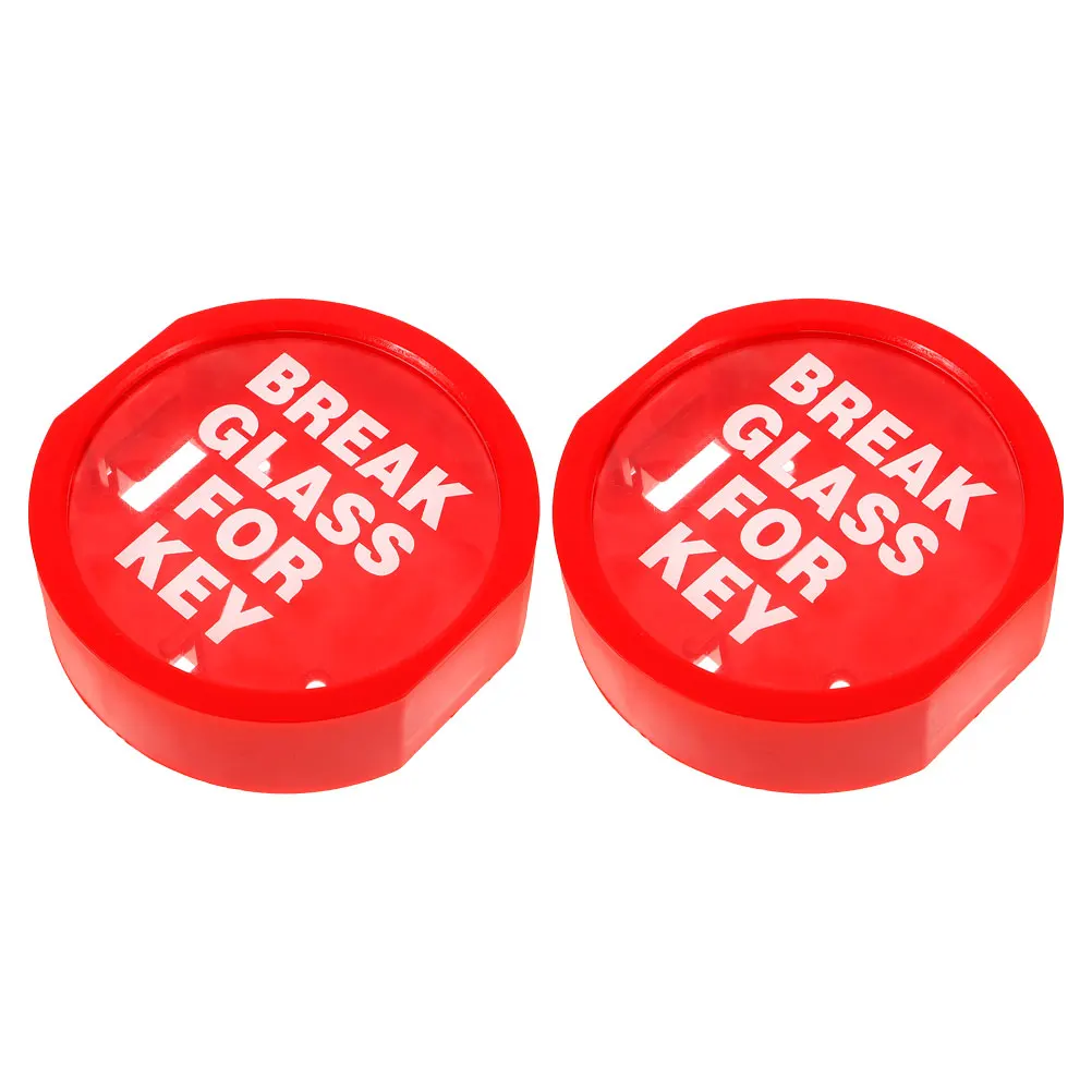 2Pcs Emergency Key Box Wall Mounted Fire Safety Lock Box for Home Glass in Case of Emergency Glass Break