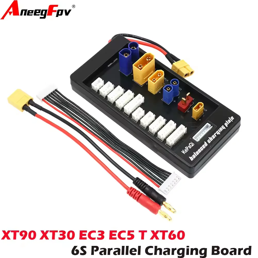 XT90 EC5 EC3 XT60 T XT30 6S Stecker Lipo Batterie Ladegerät Bord 2-6S Für Imax B6 B6AC IDST Q6 Lite Balance Ladegerät