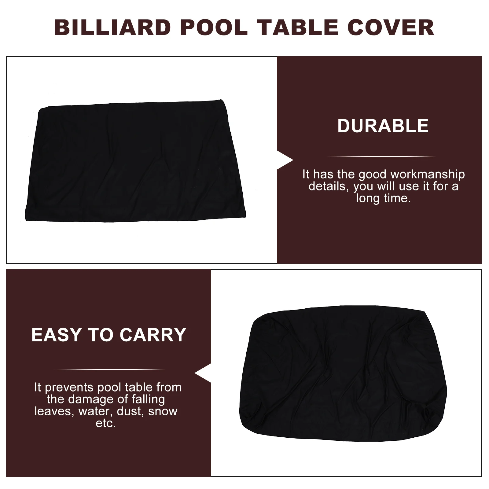 غطاء طاولة بلياردو متين مقاوم للماء من قماش أكسفورد مقاوم للغبار والثلج والحماية من أشعة الشمس غطاء أثاث خارجي #6