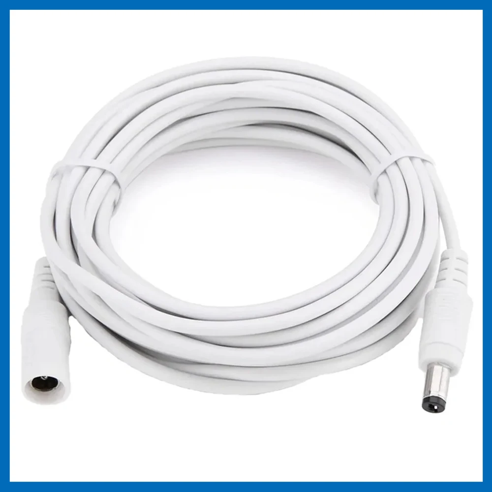 DC 12V Power Adapter Extension Cable 3M/5M/10M/15M/20M/30M DC Male Female Connector Power Extend Cord For CCTV Security Camera