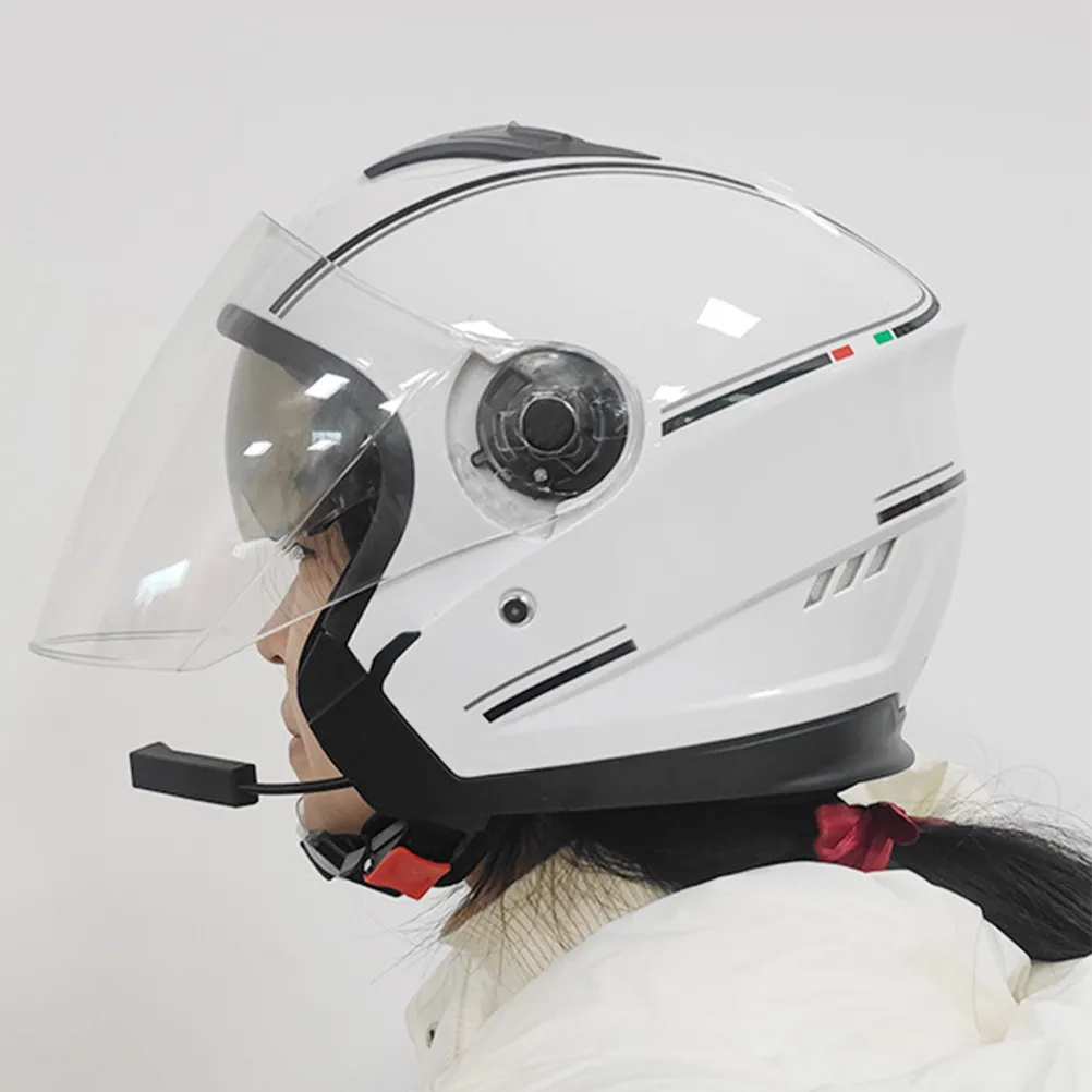 

Wireless Motorcycle Headset Compatible Most Helmets Protective Sponge Light Charge Wire Control Answer Calls Play Music