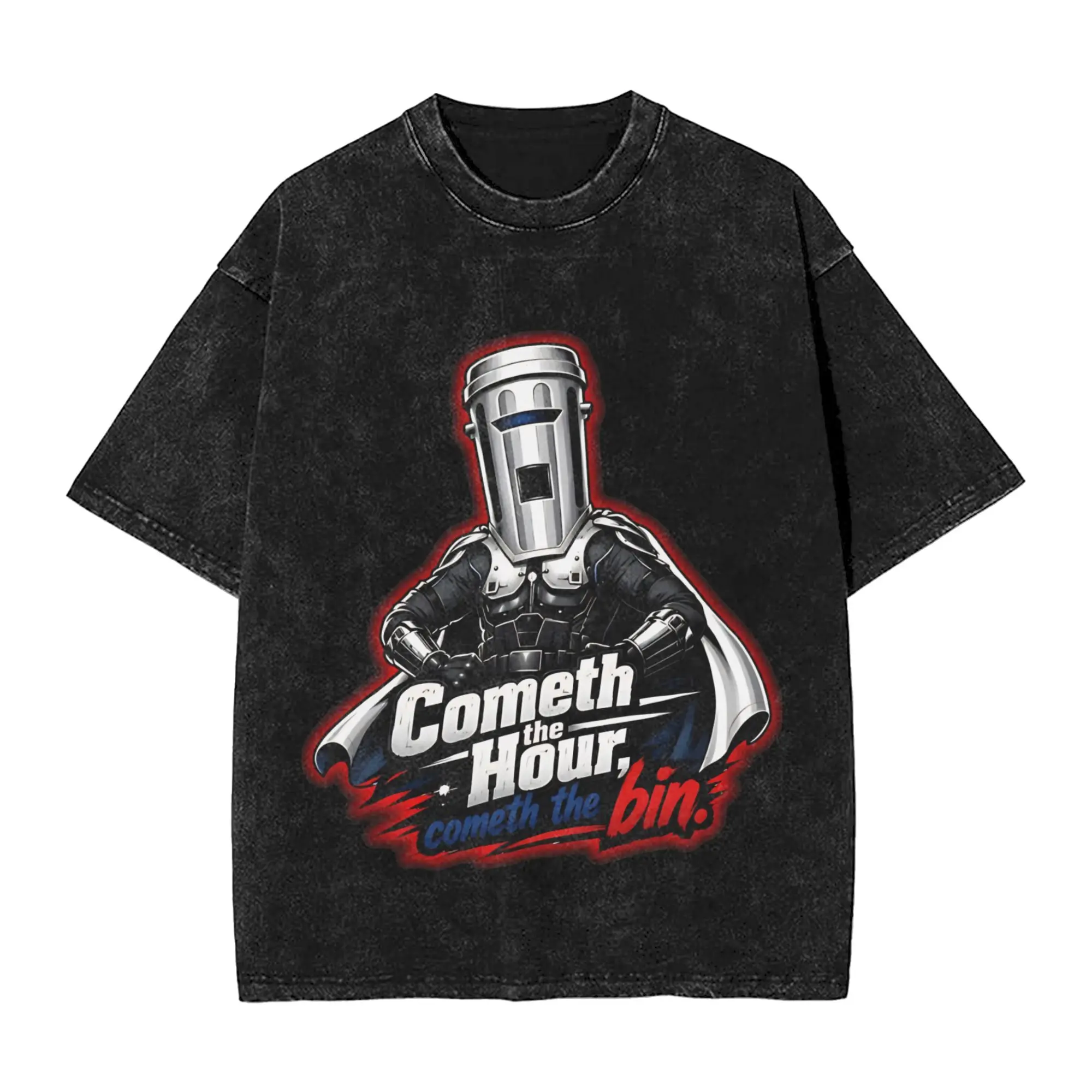 Count Binface Cometh The Hour Cometh The Bin Men T Shirt Novelty Tees Short Sleeve Crew Neck T-Shirts Cotton Plus Size Clothes