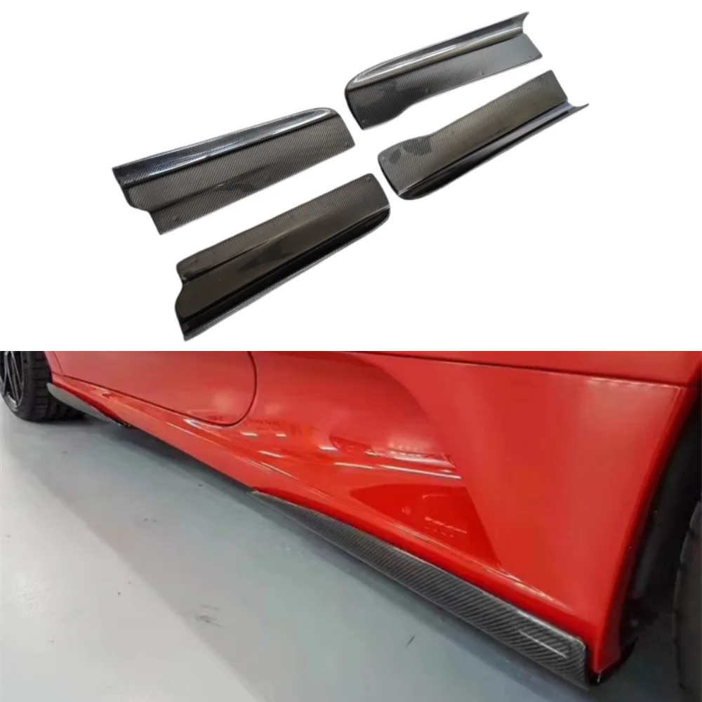 New Style Body Side Edge Customization Kit for Ferrari F430 Upgraded Carbon Fiber Side Skirt Body Kit, Car Supplies, Car Tools