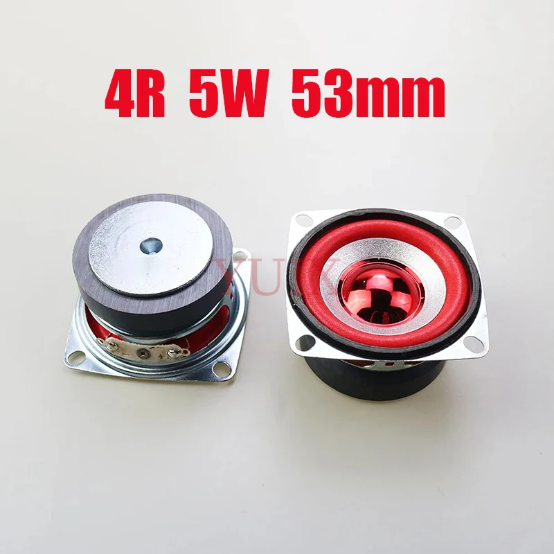 YUXI 1 pz 4 Ohm 5 W 53 MILLIMETRI Bluetooth Audio Radio Altoparlante 45mm Altoparlante Magnetico Esterno Schiuma Giallo Blu Rosso Verde Bordo Tappo Luminoso