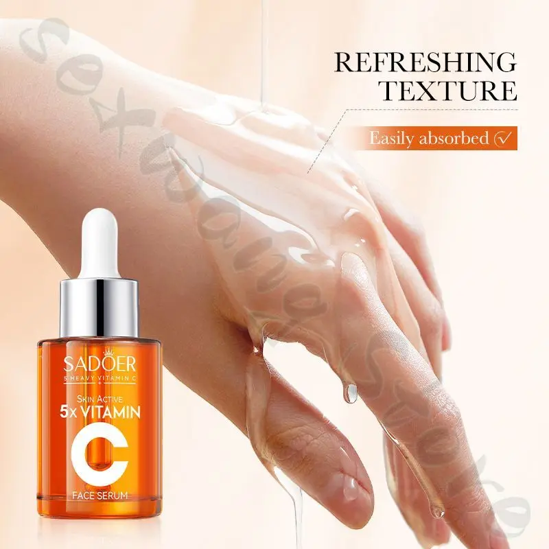 Five-fold vitamin C multi-effect repair essence deeply hydrates and brightens the skin, improves dullness and shrinks pores