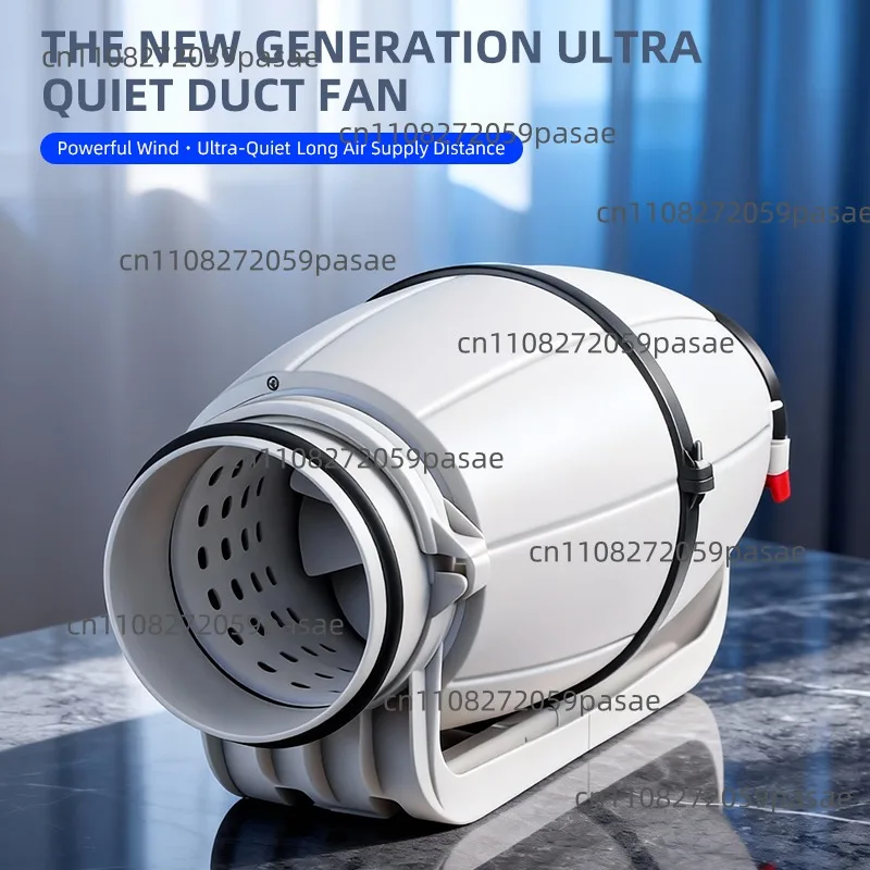 Electric Duct Fan, Diagonal Flow Booster, Three-Blade Suspended Type, Low-Noise, High-Power Exhaust